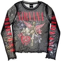 nirvana camiseta manga larga in utero para mujer