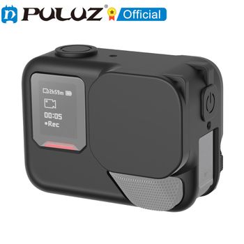 PULUZ para Insta360 Ace Pro 2 funda protectora de silicona con tapa de lente y correa accesorios para cámaras deportivas panorámicas