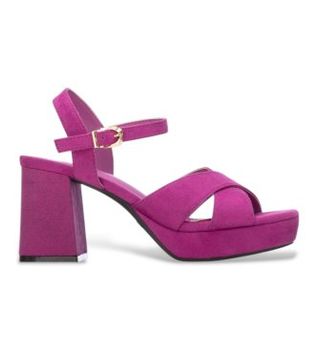 Xti para mujer. 14528803-FUCSIA Sandalias 145288 rosa (37), 5 a 8cm, Hebilla, Casual, Fiesta, Deportivo, Lila
