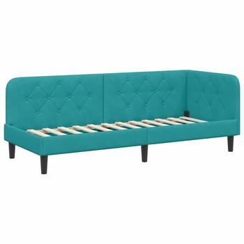 Estructura De Cama En Esquina Tuquesa 80 X 200 Cm Terciopelo Vidaxl