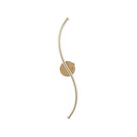 lampara de pared yilan-13280 oro metal 10x 67x 5 cm