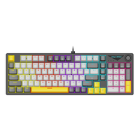 teclado para juegos con cable ajazz nk98 con diseno de 98 teclas compatible con teclado mecanico intercambiable en caliente