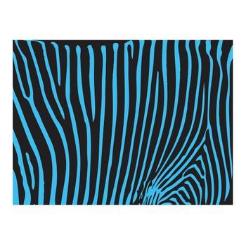 Papel Pintado 3d - Zebra Pattern (azul Turquesa) (250x193 Cm)