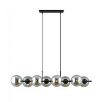 lampara colgante armaro grafito 8 luces