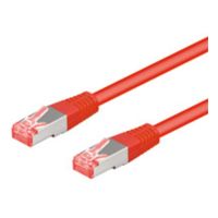 cable de red goobay cat6a-1000 10m rj45 rojo