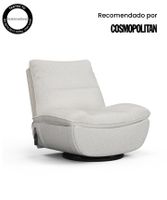 sillon reclinable giratorio con base de metal resistente