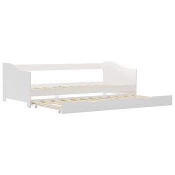 Cama Para Adultos | Estructura De Sofá Cama Madera De Pino Blanco 90x200 Cm