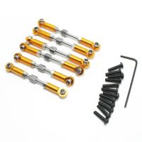 metal upgrade varilla ajustable conjunto completo accesorios de varilla para wltoys 144001 114 piezas de coche rc