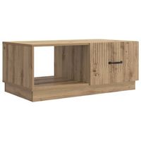 mesa de centro 90x50x37 cm madera - marron