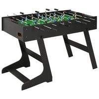 futbolin plegable negro 121x61x80 cm vidaxl