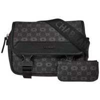 chabrand bandolera bandolera en lona revestida icone negro para hombre