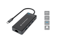 adaptador usb-c 7in1 conceptronic hdmix2 usb-c pd 100w usb-a rj45 gigabit donn14g