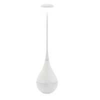 lampara de mesa led recargable zafferano inalambrica color blanco