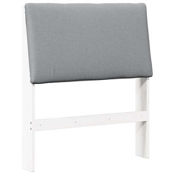Cabecero，panel De Cabecero Tapizado Gris Claro 80 Cm Madera De Pino Macizo