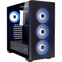 unykach chasis atx revelat mesh black  torre gaming con 4 ventiladores argb usb 30  usb c gen2 lateral de cristal templado soporta tarjetas graficas hasta 425mm y refrigeracion liquida 360mm