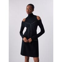 liu jo vestidos vestido corto de punto para mujer