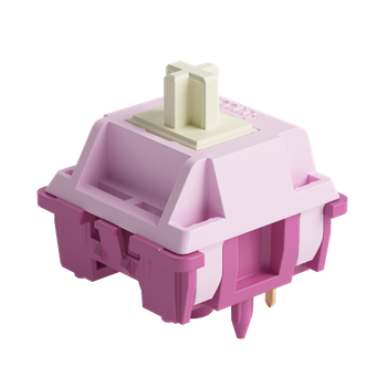 Akko V3 Creamy Purple Pro Switch Interruptor táctil 30gf de 5 pines compatible con teclado mecánico MX (45 piezas)