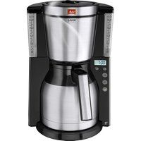 melitta look iv therm timer filter coffee machine - black  stainless steel stainless steel