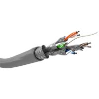 cable de red goobay 93954 cat6 sftp 100 m gris