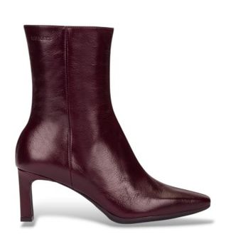 Wonders para mujer. M-6301 Botines de Piel Talis granate (36), 3 a 5cm, Cremallera, Casual, Clásico