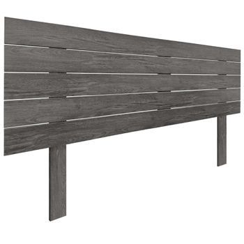 Cabecero De Madera Reciclada Dm Estilo Palet Horizontal Con Patas 150x115cm Camas 150 - Ceniza Madera