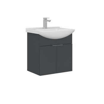 Mueble Para Lavabo  - 55 X 50 X 58 Cm - Antracita Mate
