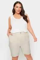 yours pantalones cortos beige bolsos cargo mujer curvy y tallas grandes yours