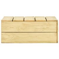 mesa de jardin  mesa de exterior de madera de pino impregnada 75x75x31 cm