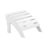reposapies blanco de madera plastica resistente a la intemperie estilo moderno jardin adirondack