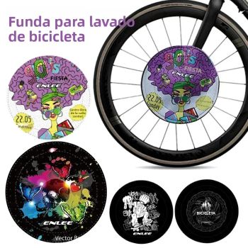 Funda Protectora para Lavado de Bicicletas, Antigrasa, para Frenos de Disco, Protección de Bordes, Anticontaminación, Herramientas de Limpieza y Reparación para Bicicletas de Montaña y Carretera