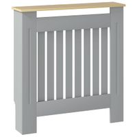 cubierta para radiador 78x19x83 cm gris