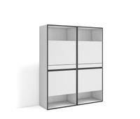 zapatero  armario zapatos botas  120x145x35 cm  dormitorio habitacion  mueble auxiliar  estilo moderno  blanco