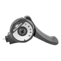 sunrace  pulsador de cambio m20 5v - mando de cambio sunrace m20index 5v derecho trasero  ajustador de cable 5 velocidades peso 645 g cable pulido y galvanizado