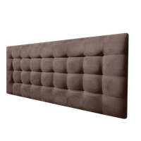 cabecero cama canada deluxe largo tapizado tejido antimanchas marron 165x125cm