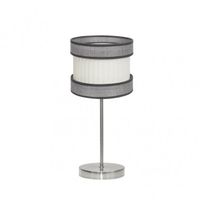 sobremesa pequena modelo home 1xe14 niquelgris-beis fabrilamp