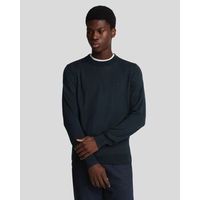 lyle  scott jersey kn2121vc tonal crew mwrino-z27 dark navy para hombre