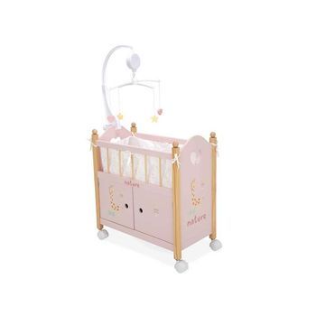 Cuna - Armario Para Muñecas De Madera Nature Rosa De Arias