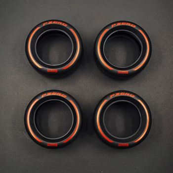 Neumáticos de impresión de coche MOC Tenchnial F1, 4410, 81,6x44mm, compatibles con modelo 42207 42206, tecnología de construcción MOC, accesorios, bloques