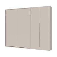 cama abatible francesa vertical versia sofa 140 con armario derecho de 2 puertas clay