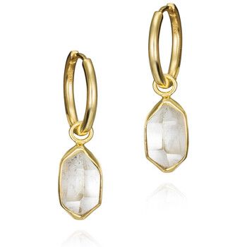 Jorge Revilla Pendientes Pendientes con diamante Herkimer para mujer