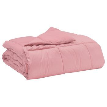 Edredón De Todo El Año 200 X 200 Cm 4 Estaciones Rosa Vidaxl