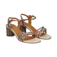 audley sandalias con tacon mujer - multicolor talla 40