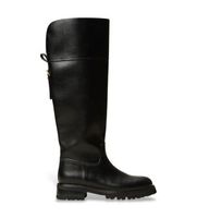twinset para mujer 262tgt140 botas altas de piel con correa negro 40 3 a 5cm ninguno casual