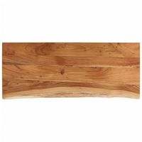 tablero rectangular madera de acacia borde vivo 110x40x38 cm vidaxl
