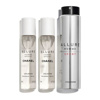 Allure Homme Sport Cologne Vaporizador De Viaje Recargable 3x20ml