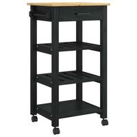 carro de cocina monza negro 48 x 40 x 885 cm vidaxl