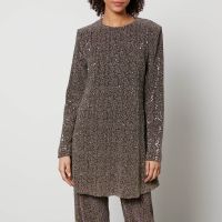 stine goya odis sequined lurex tunic dress - l