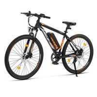 bicicleta electrica de montana touroll u2 pro 29 pulgadas motor 250w nominal bateria 48v 15ah autonomia 150km frenos hidraulicos shimano 8 marchas suspension 80mm pantalla led faros delantero y trasero