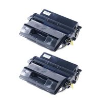 compatible twin pack oki 09004058 black toner cartridges 2 pack