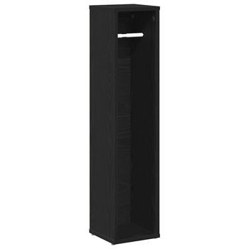 Mueble De Baño Con Portarrollos Negro 20,5x20x90 Cm Vidaxl